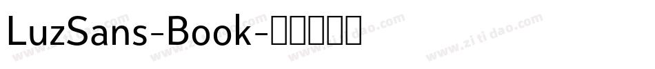 LuzSans-Book字体转换