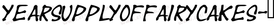 YEARSUPPLYOFFAIRYCAKES字体转换