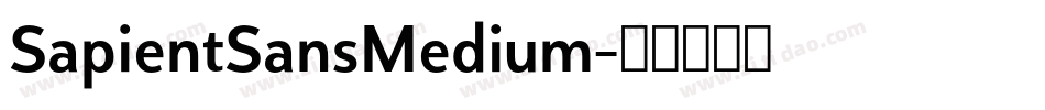 SapientSansMedium字体转换