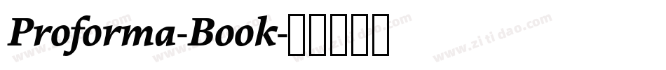 Proforma-Book字体转换