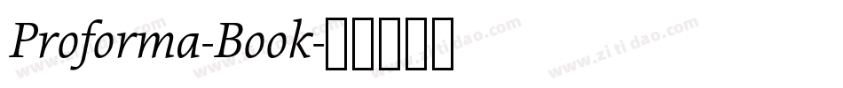 Proforma-Book字体转换