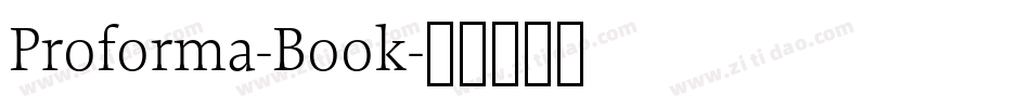 Proforma-Book字体转换
