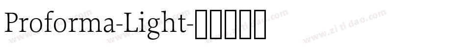 Proforma-Light字体转换