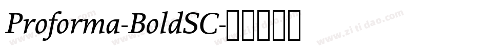 Proforma-BoldSC字体转换