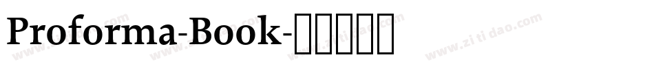 Proforma-Book字体转换