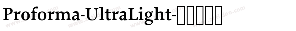 Proforma-UltraLight字体转换