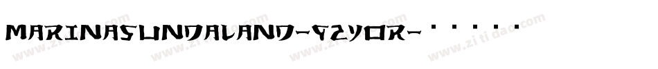 MarinaSundaland-qZYor字体转换