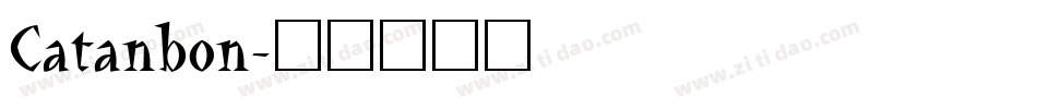 Catanbon字体转换