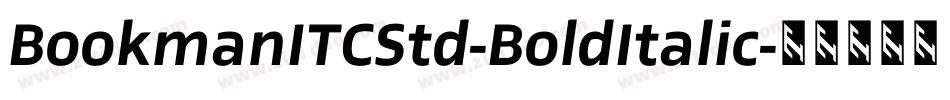 BookmanITCStd-BoldItalic字体转换