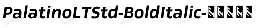 PalatinoLTStd-BoldItalic字体转换