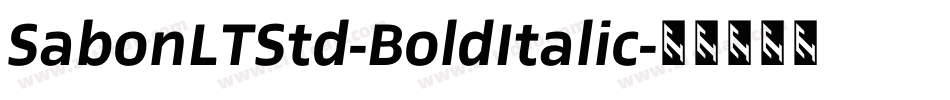 SabonLTStd-BoldItalic字体转换