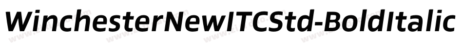 WinchesterNewITCStd-BoldItalic字体转换