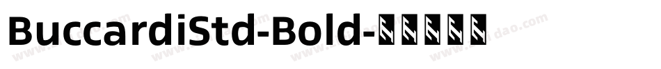 BuccardiStd-Bold字体转换