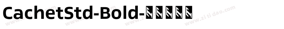 CachetStd-Bold字体转换
