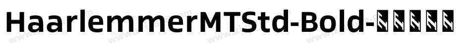HaarlemmerMTStd-Bold字体转换
