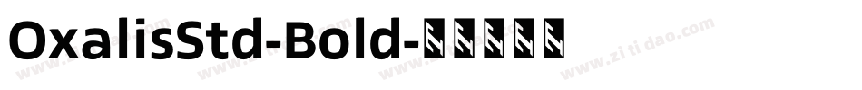 OxalisStd-Bold字体转换