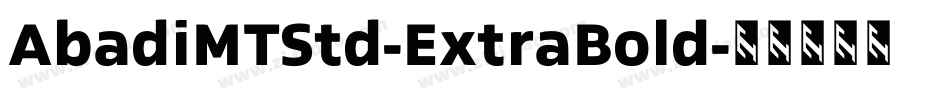 AbadiMTStd-ExtraBold字体转换