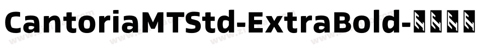 CantoriaMTStd-ExtraBold字体转换