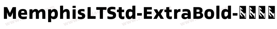 MemphisLTStd-ExtraBold字体转换