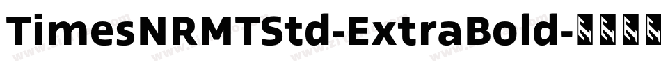 TimesNRMTStd-ExtraBold字体转换