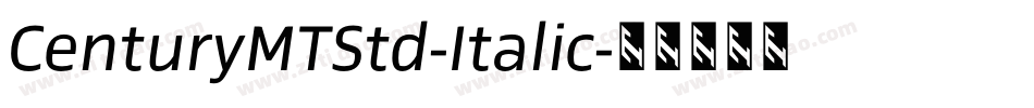 CenturyMTStd-Italic字体转换