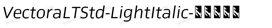 VectoraLTStd-LightItalic字体转换