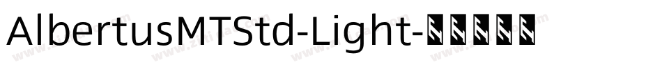 AlbertusMTStd-Light字体转换