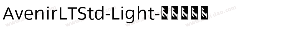 AvenirLTStd-Light字体转换