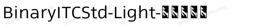 BinaryITCStd-Light字体转换