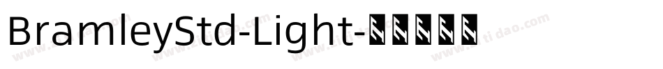 BramleyStd-Light字体转换