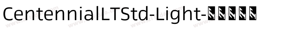 CentennialLTStd-Light字体转换