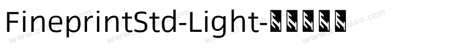 FineprintStd-Light字体转换