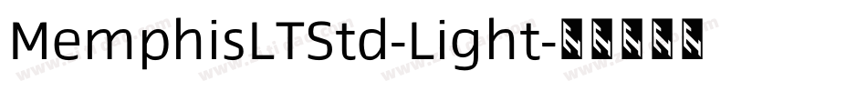 MemphisLTStd-Light字体转换