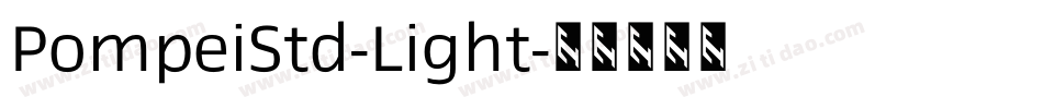 PompeiStd-Light字体转换