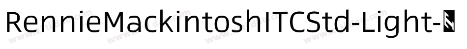 RennieMackintoshITCStd-Light字体转换