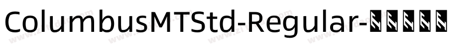 ColumbusMTStd-Regular字体转换