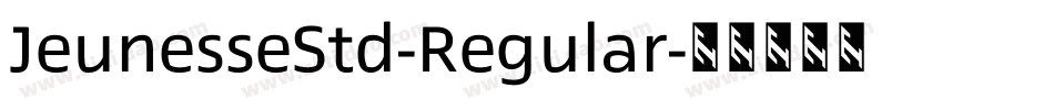 JeunesseStd-Regular字体转换