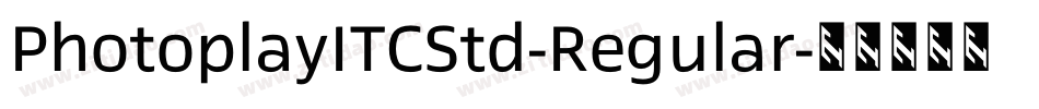 PhotoplayITCStd-Regular字体转换