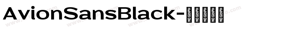 AvionSansBlack字体转换