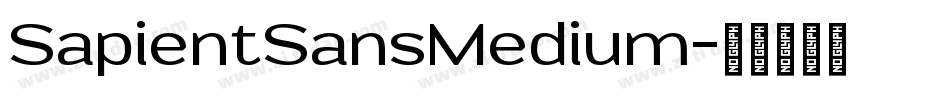SapientSansMedium字体转换
