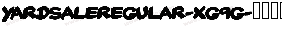 YardSaleRegular-XG9G字体转换