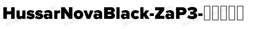 HussarNovaBlack-ZaP3字体转换