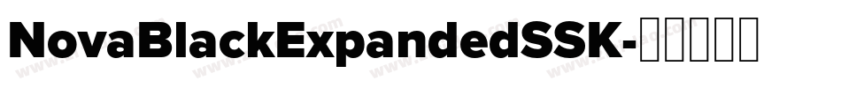 NovaBlackExpandedSSK字体转换