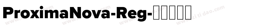 ProximaNova-Reg字体转换