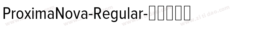 ProximaNova-Regular字体转换