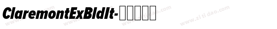 ClaremontExBldIt字体转换