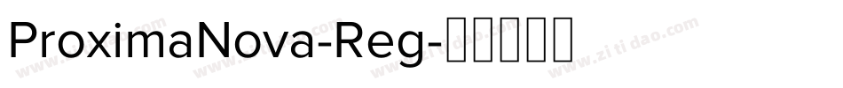 ProximaNova-Reg字体转换