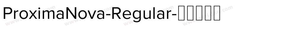 ProximaNova-Regular字体转换