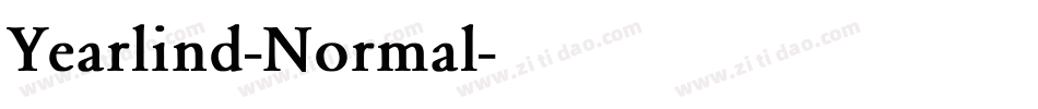 Yearlind-Normal字体转换