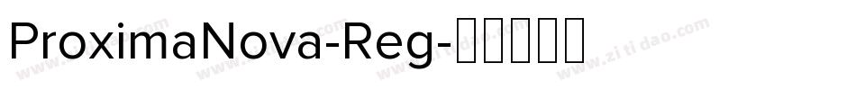 ProximaNova-Reg字体转换